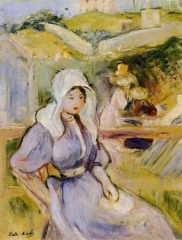 Berthe Morisot : On the Beach at Portrieux